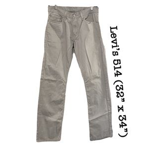 Levi’s 514 Straight Grey Jeans
